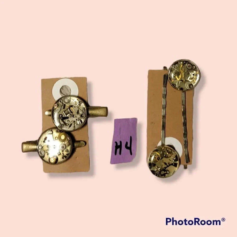 Womens Watch Parts Hair Clips Bobby Pins Vintage #H4